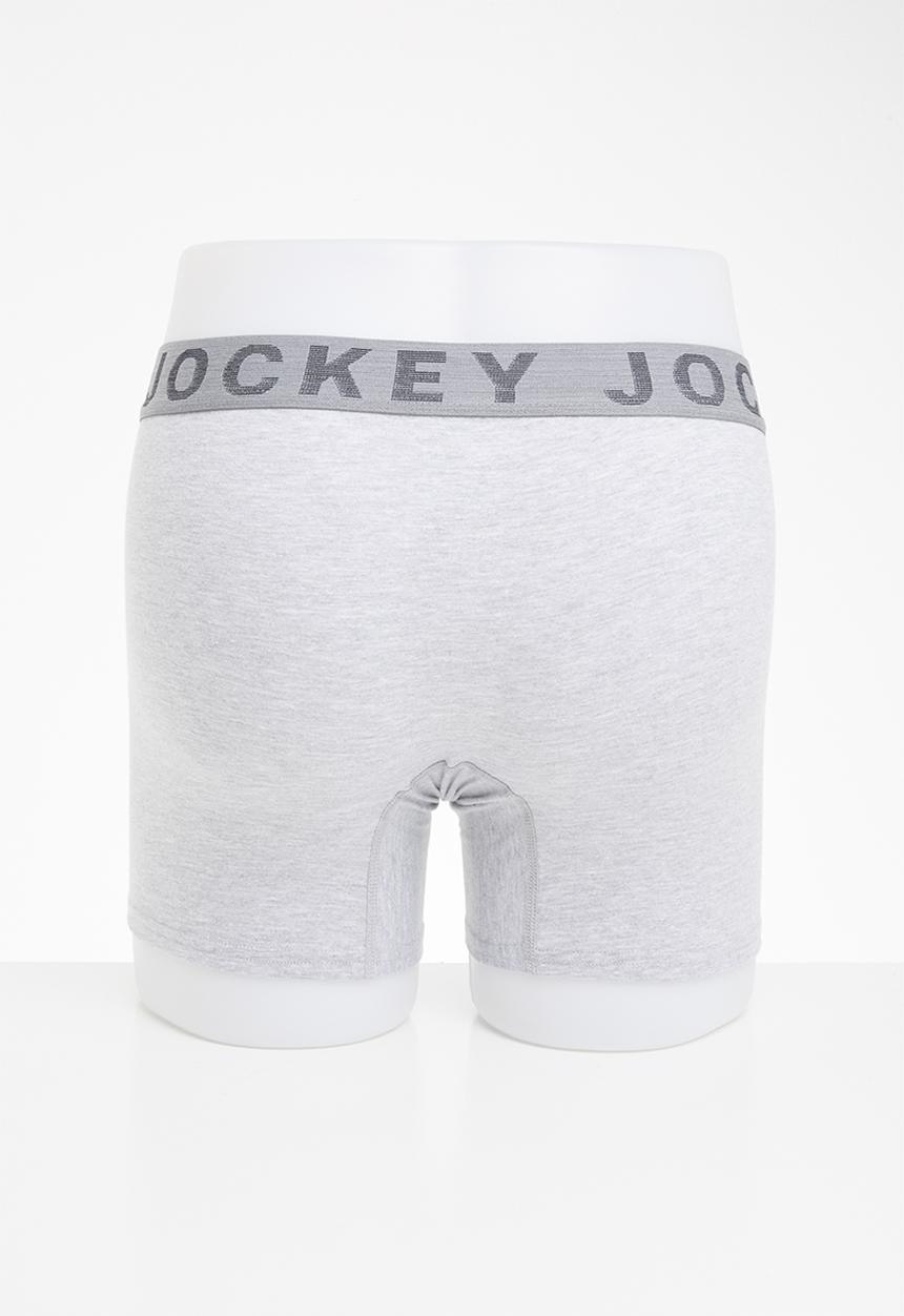 Jockey - 2 pack pouch trunk - grey & navy 