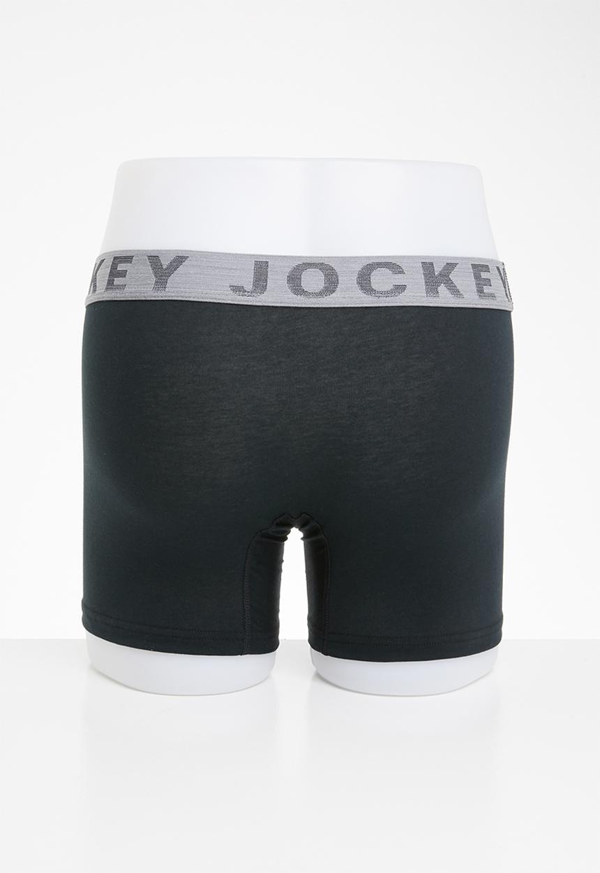 Jockey - 2 pack pouch trunk - black & grey