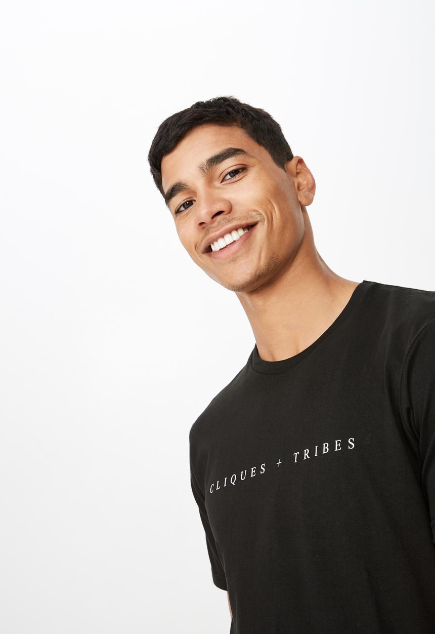 Cotton On - Tbar urban tee - black