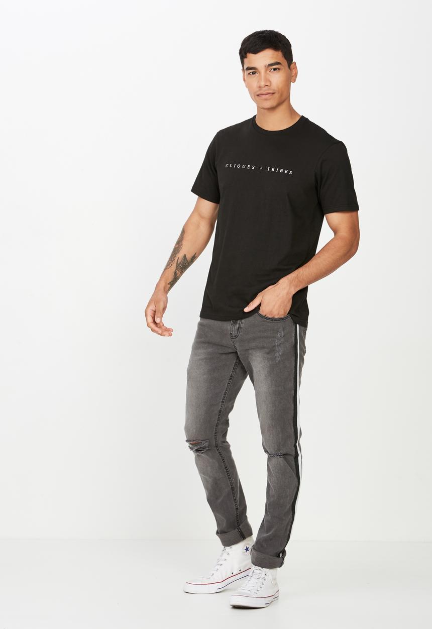 Cotton On - Tbar urban tee - black