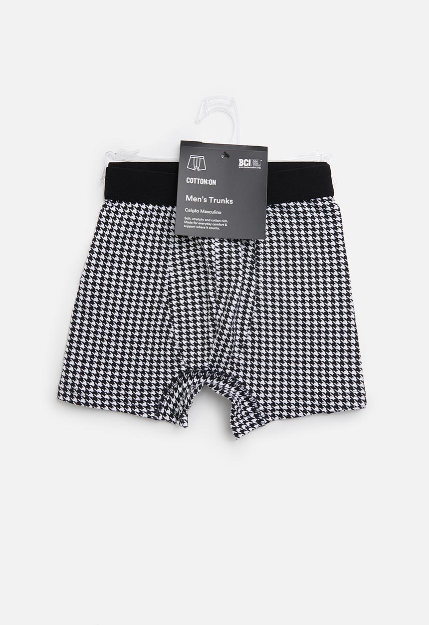 Cotton On - Single hanging trunks - white & black 