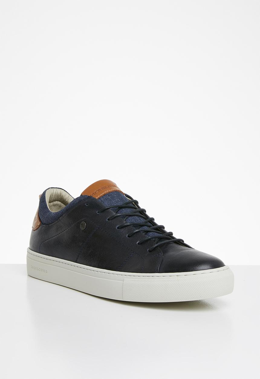 Jack & Jones - Barbon leather - navy