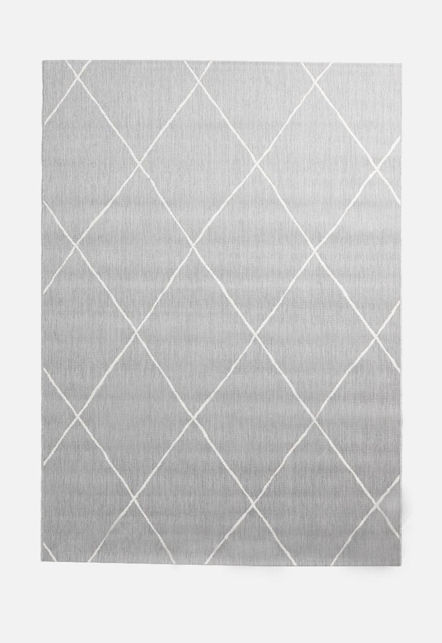Hertex Haus - Criss cross outdoor rug - grey