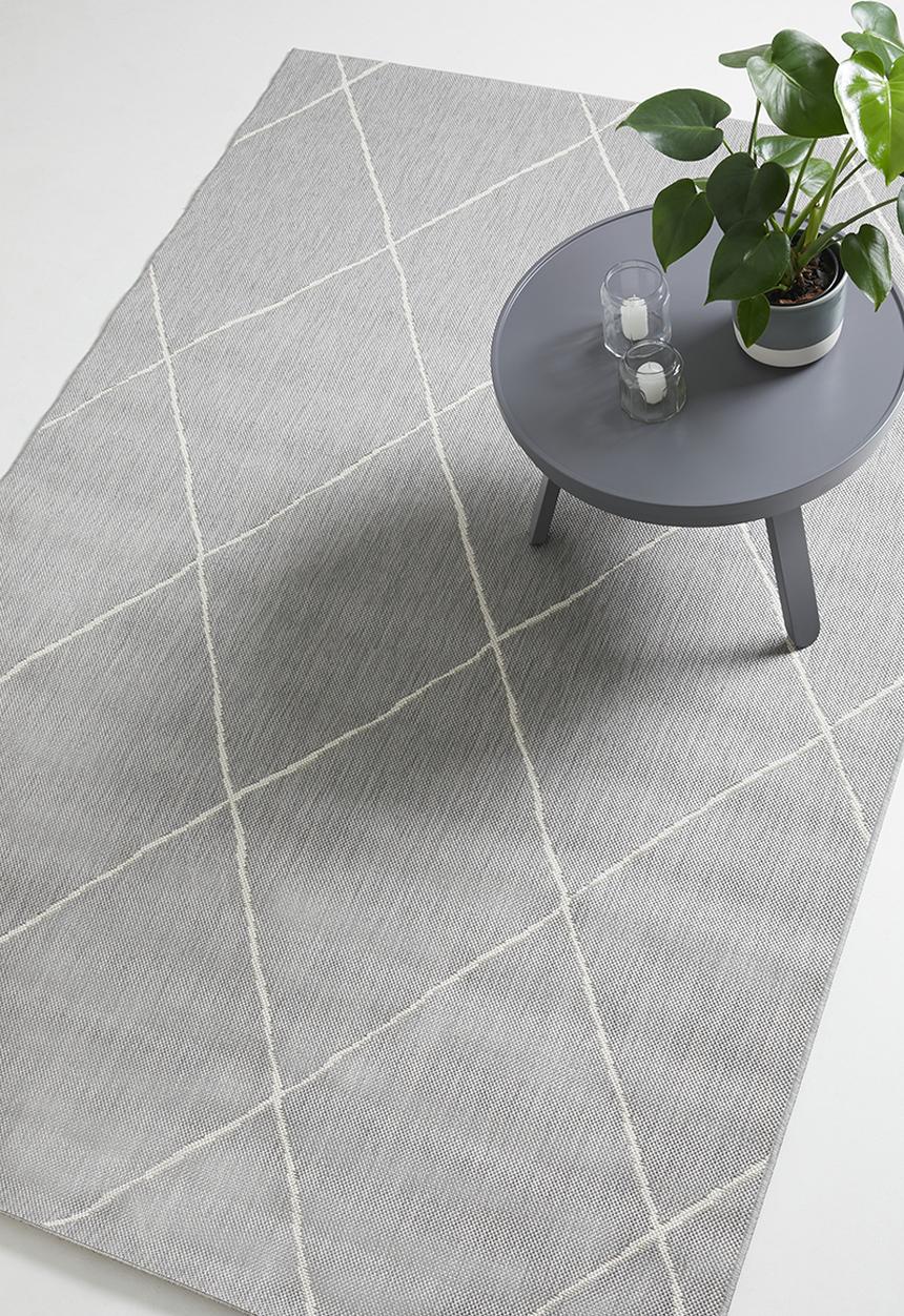 Hertex Haus - Criss cross outdoor rug - grey