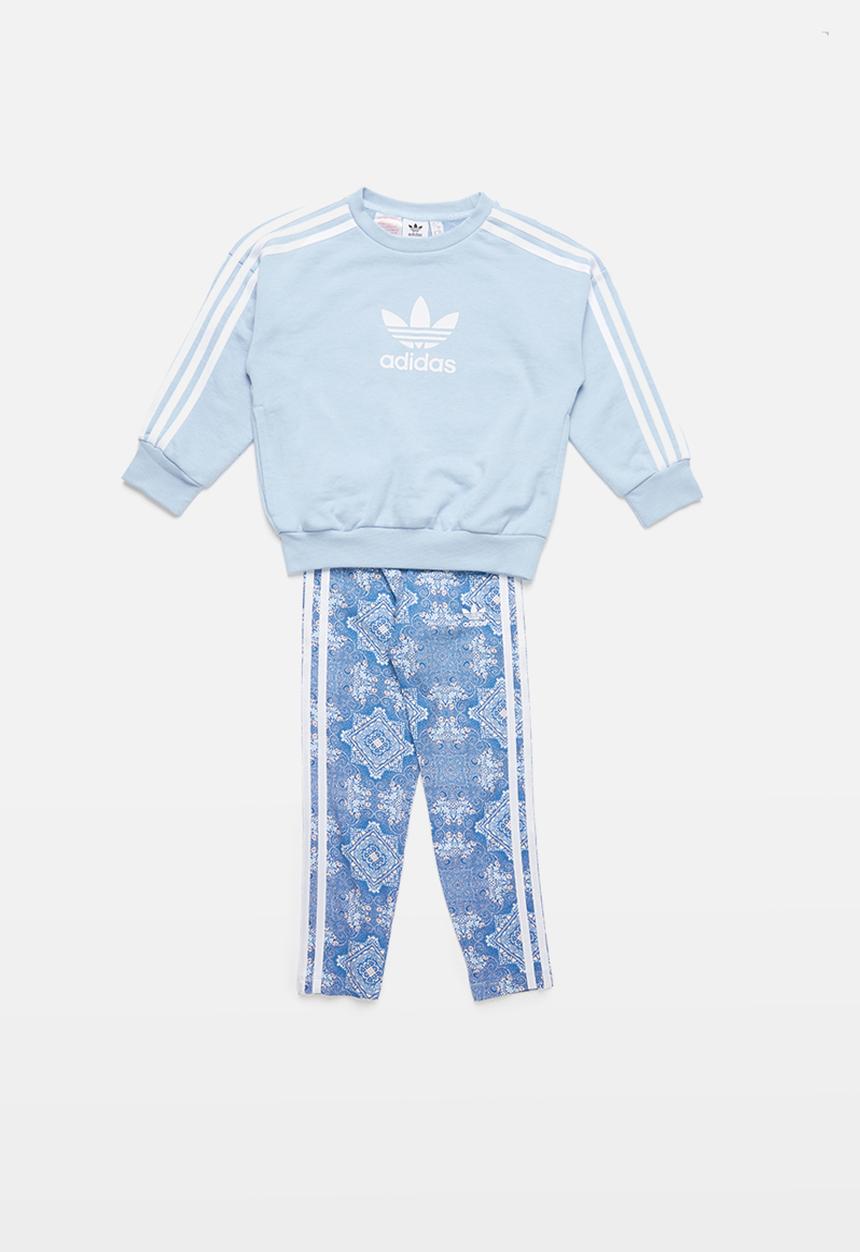 adidas Originals - Culture clash crew set - blue & white 