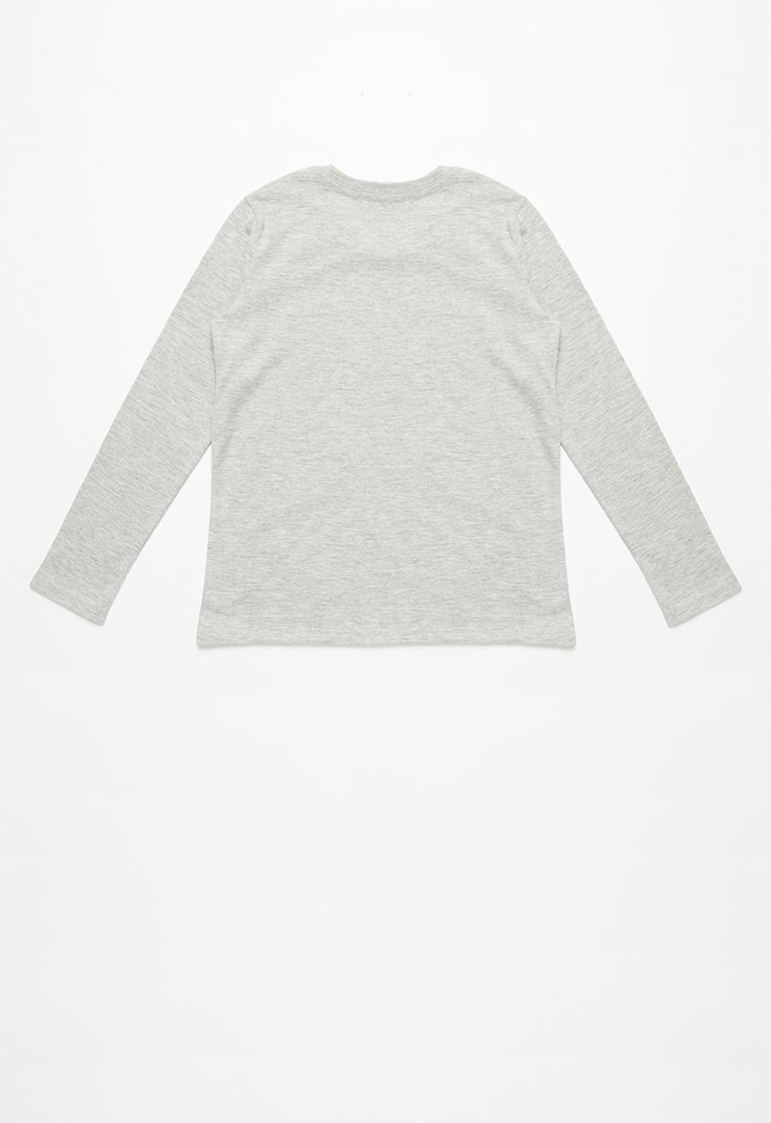 GUESS - Long sleeve guess tee - grey