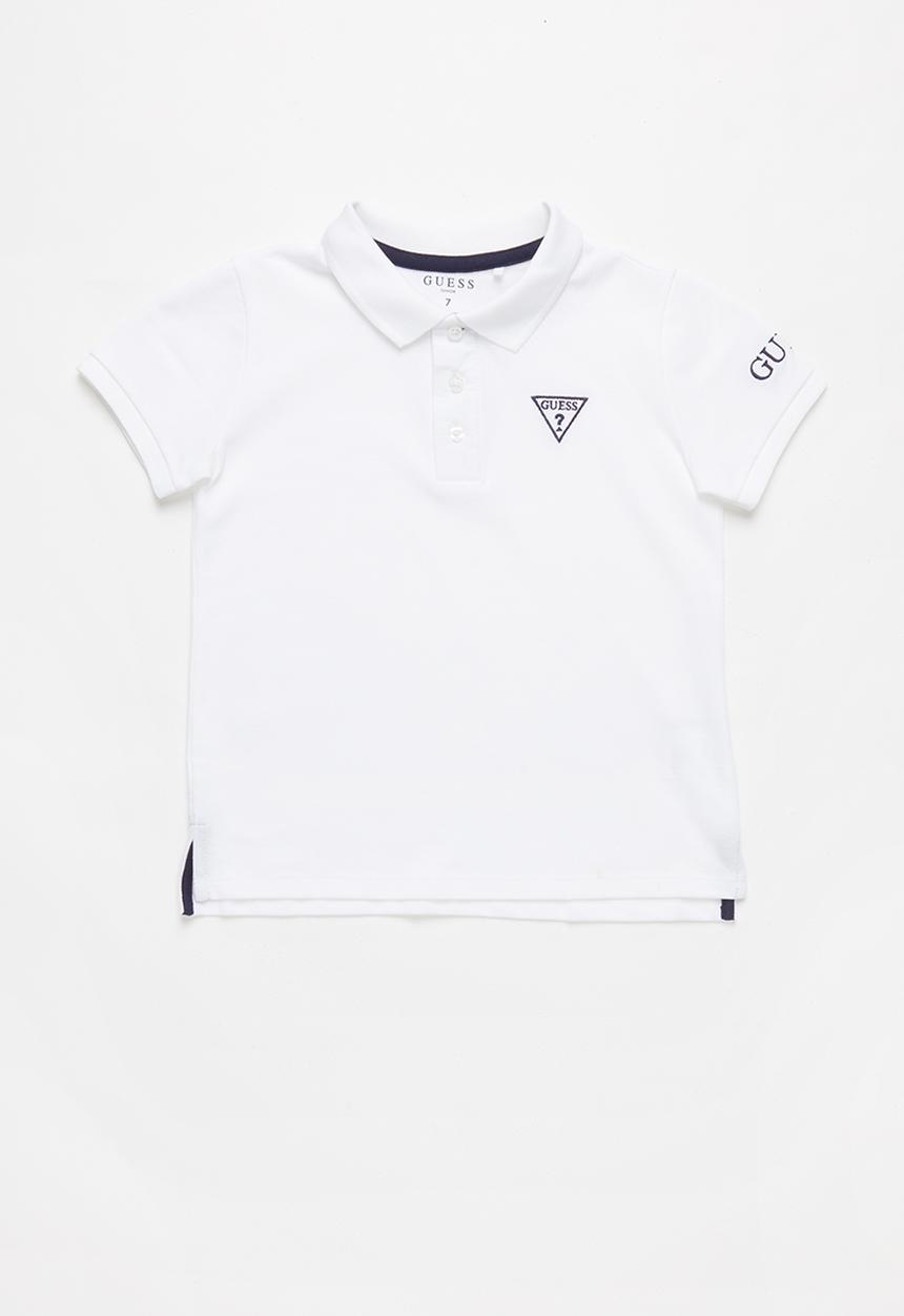 GUESS - Teens short sleeve guess core polo - white