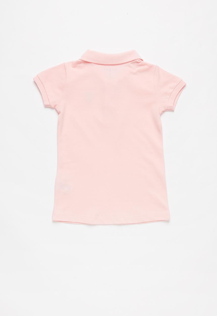 GUESS - Short sleeve classic guess polo - pink