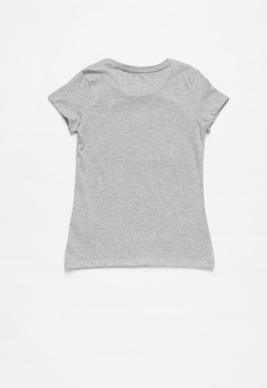 GUESS - Short sleeve faded heart guess tee - grey