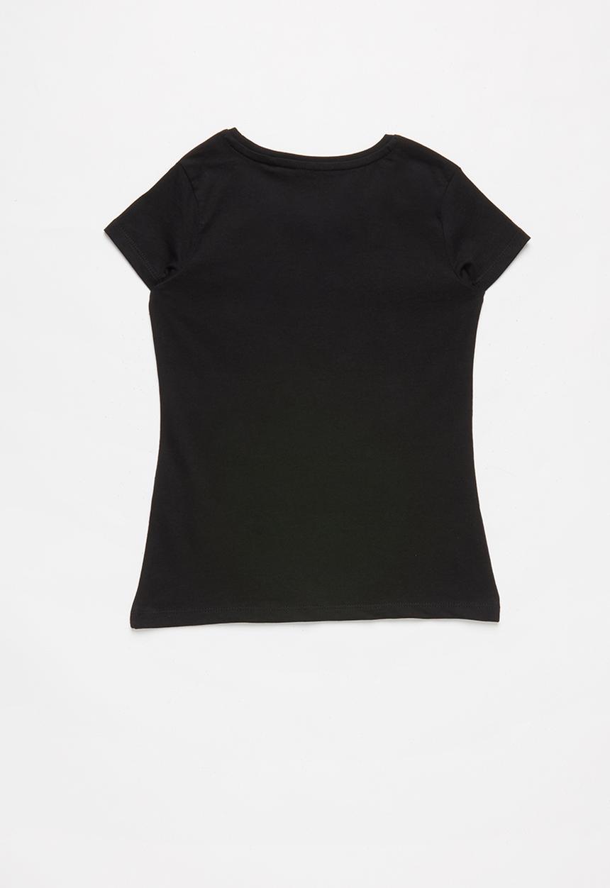 GUESS - Teens short sleeve faded heart guess tee - black