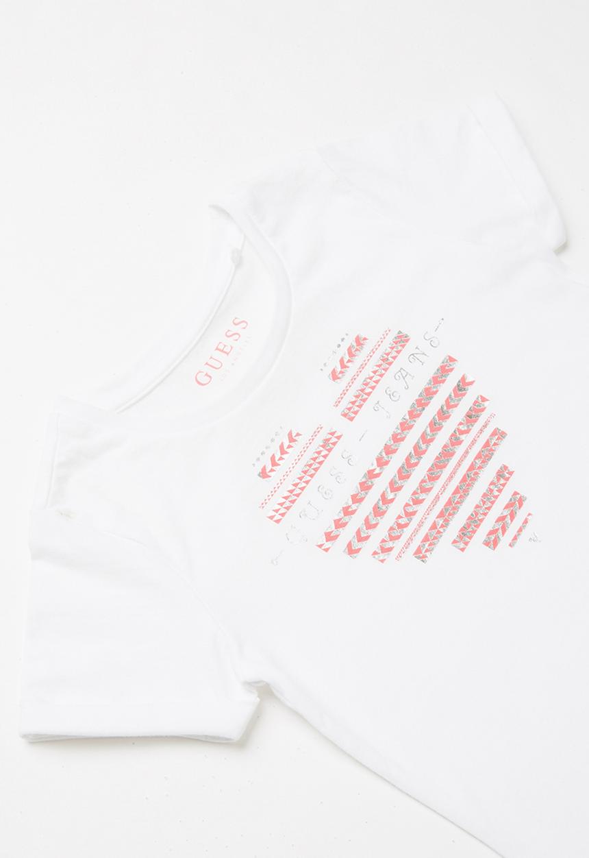 GUESS - Guess jeans heart tee - white