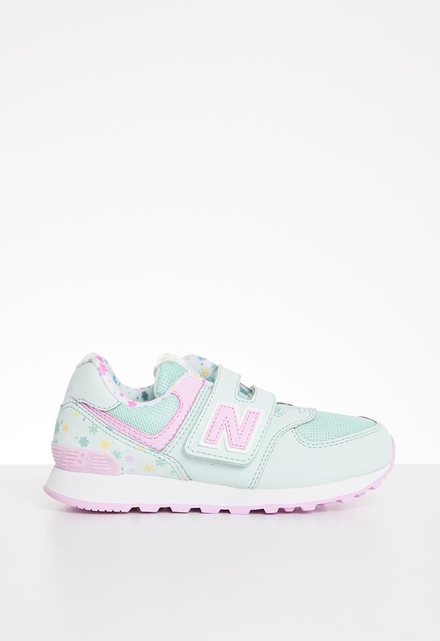 New Balance  - 574 infants sneaker  - green & pink