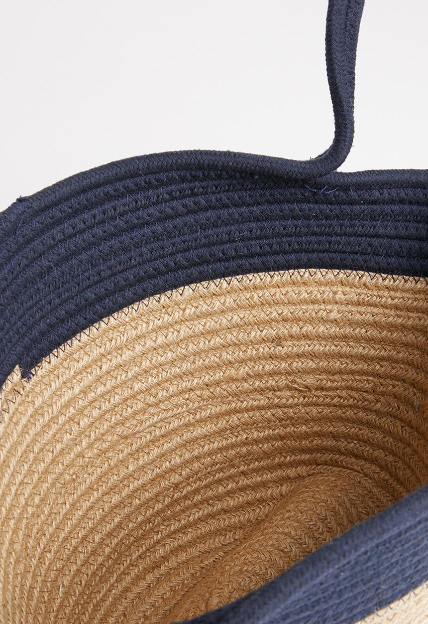 STYLE REPUBLIC - Two-tone tote bag - navy & beige 
