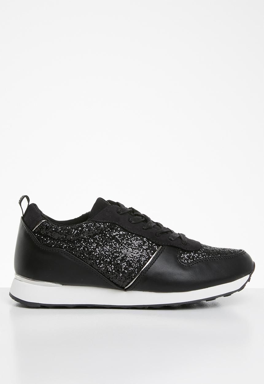 ONLY - Sillie glitter sneaker - black