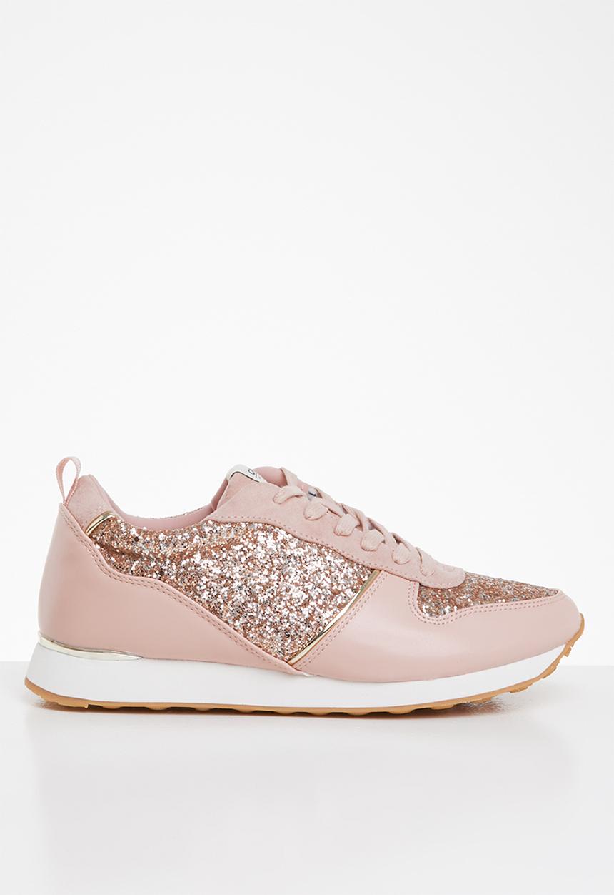 ONLY - Sillie glitter sneaker - pink & gold