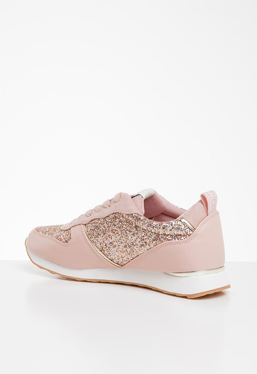 ONLY - Sillie glitter sneaker - pink & gold