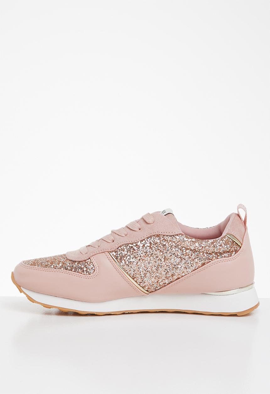 ONLY - Sillie glitter sneaker - pink & gold