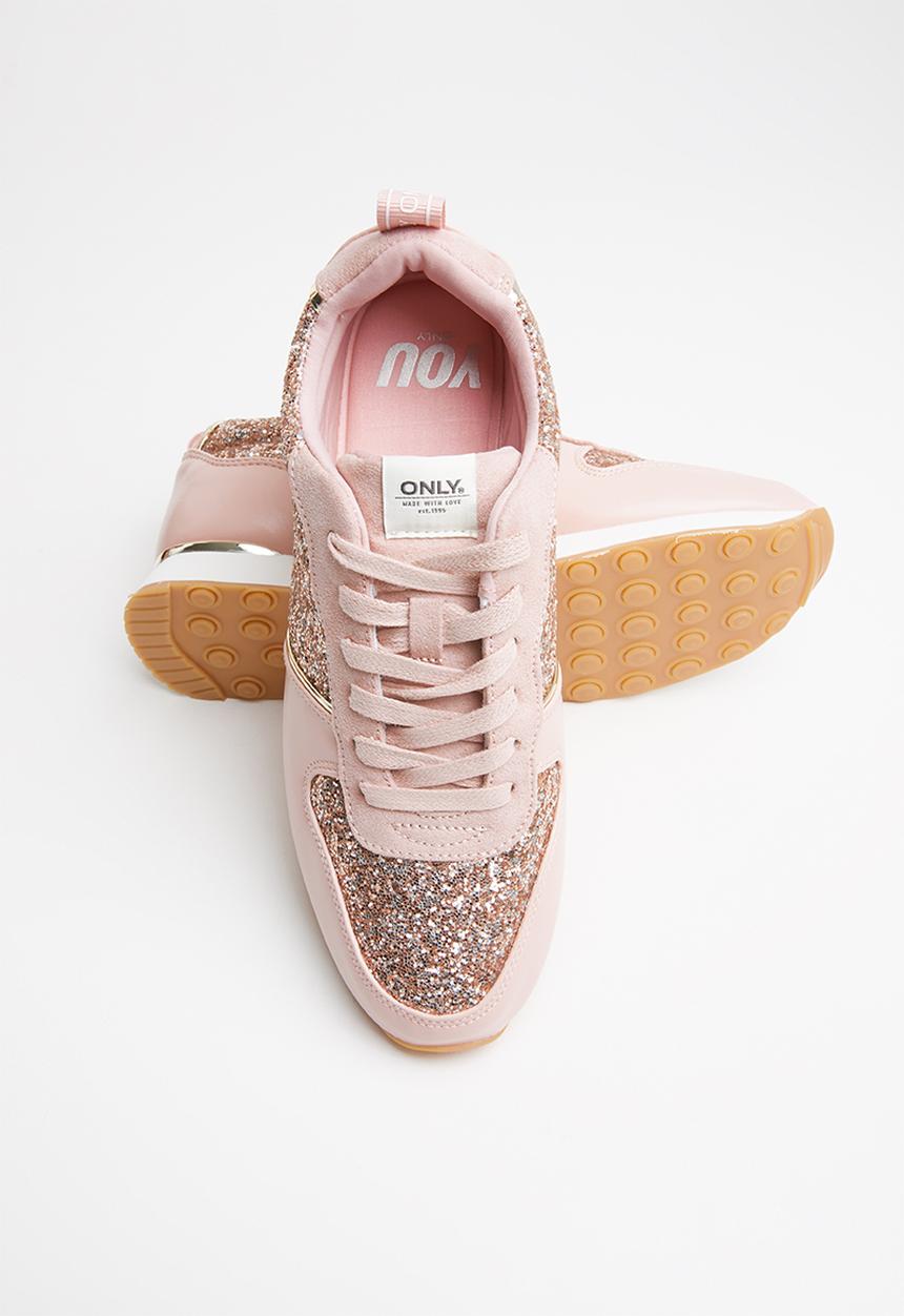 ONLY - Sillie glitter sneaker - pink & gold