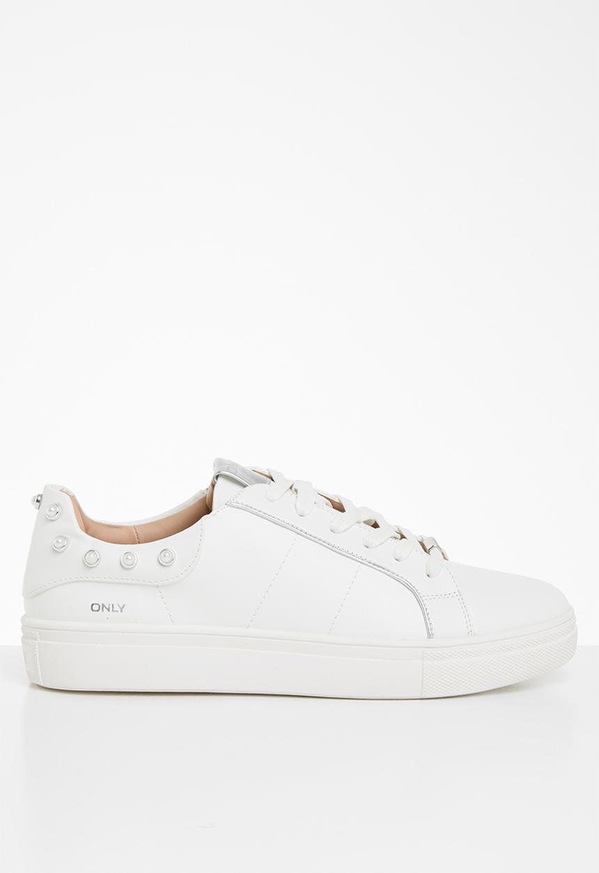 ONLY - Sage pearl sneaker - white