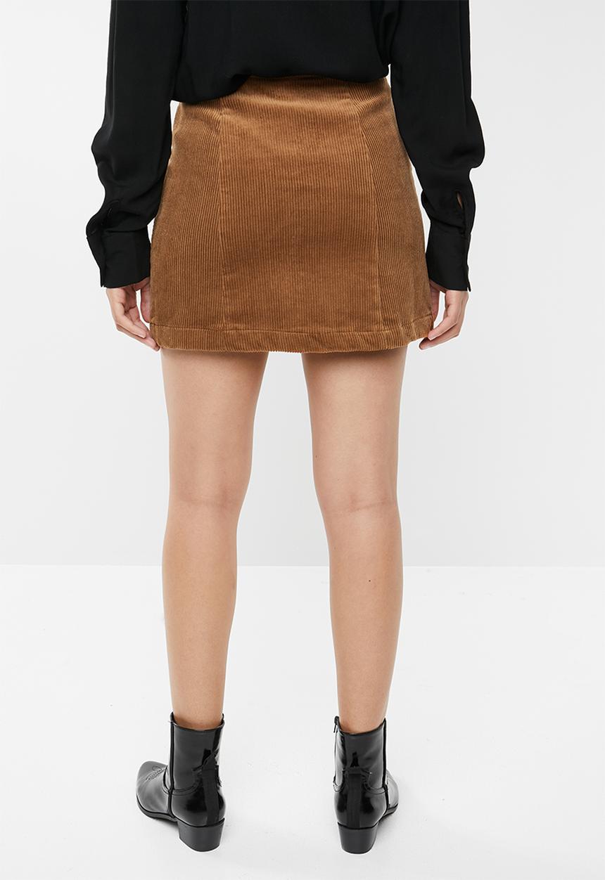 Forever21 - Corduroy button through mini - camel