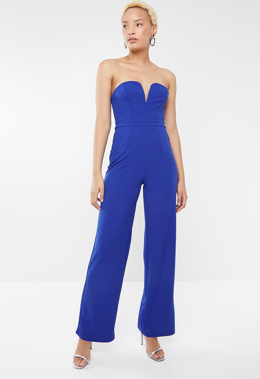 Forever21 - Strapless sweetheart jumpsuit - blue
