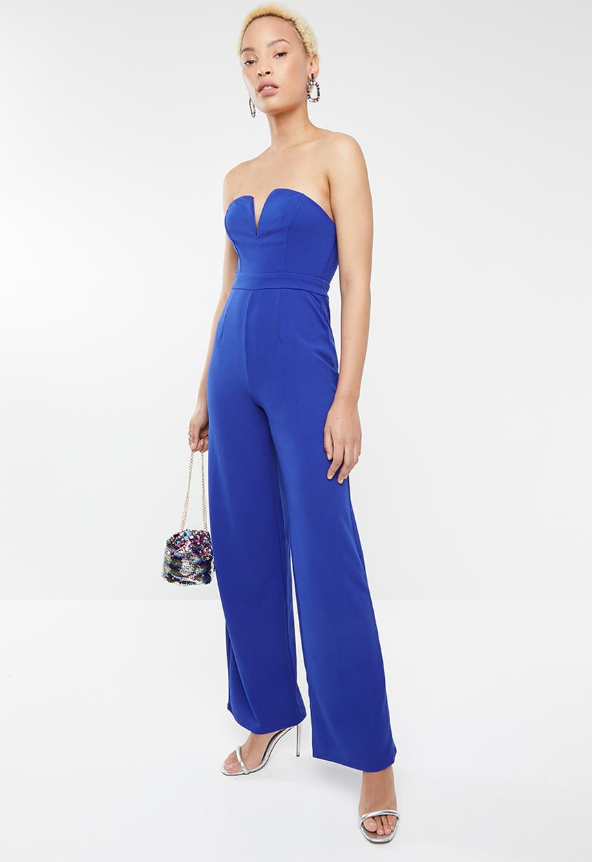 Forever21 - Strapless sweetheart jumpsuit - blue