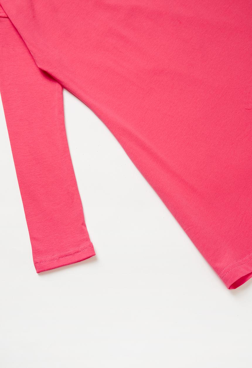 Rebel Republic - Long sleeve dress - pink & navy
