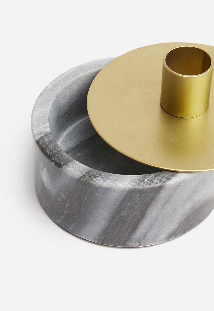 Sixth Floor - Marron storage candle holder - grey