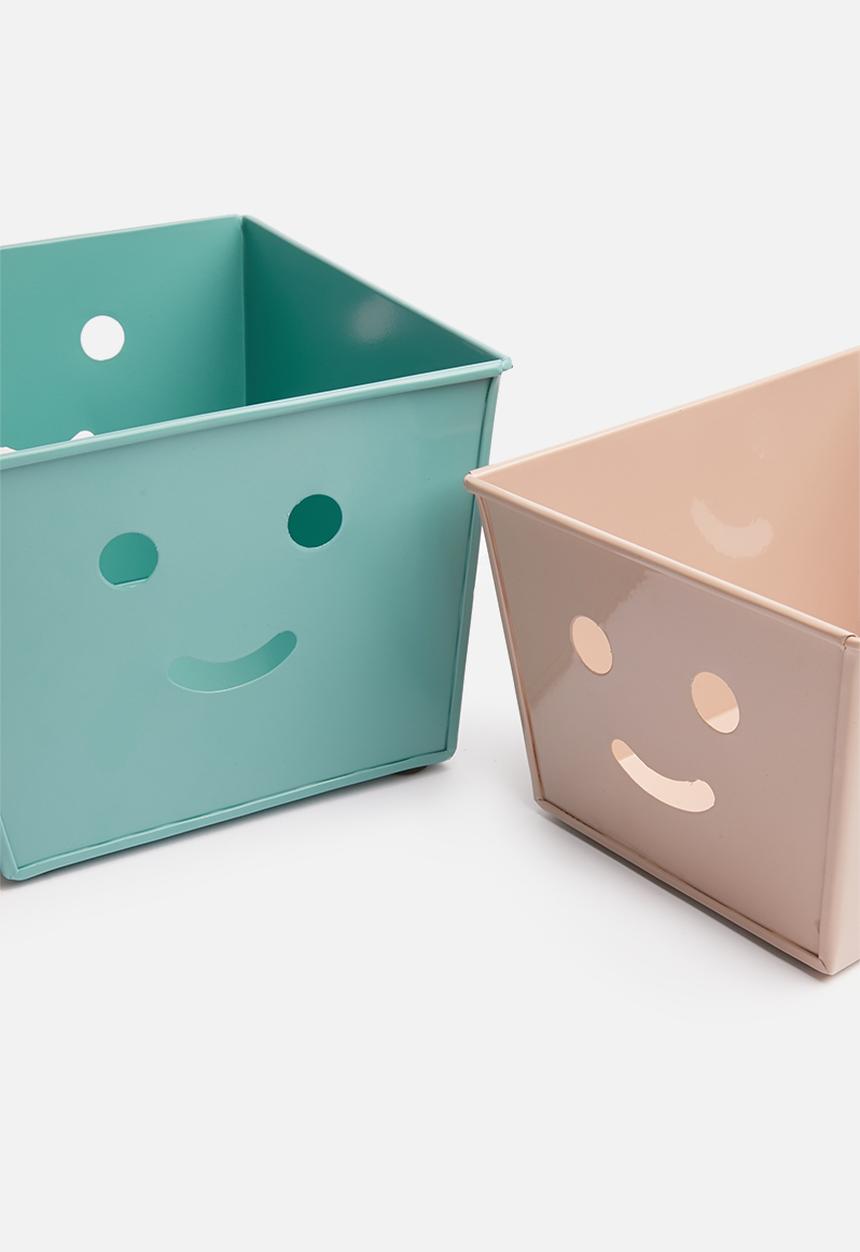 Sixth Floor - Smile box set of 2 - pink/turquoise
