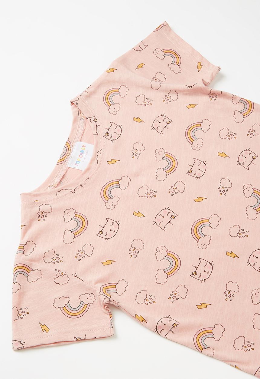 Pop Candy - Kids printed tee - pink