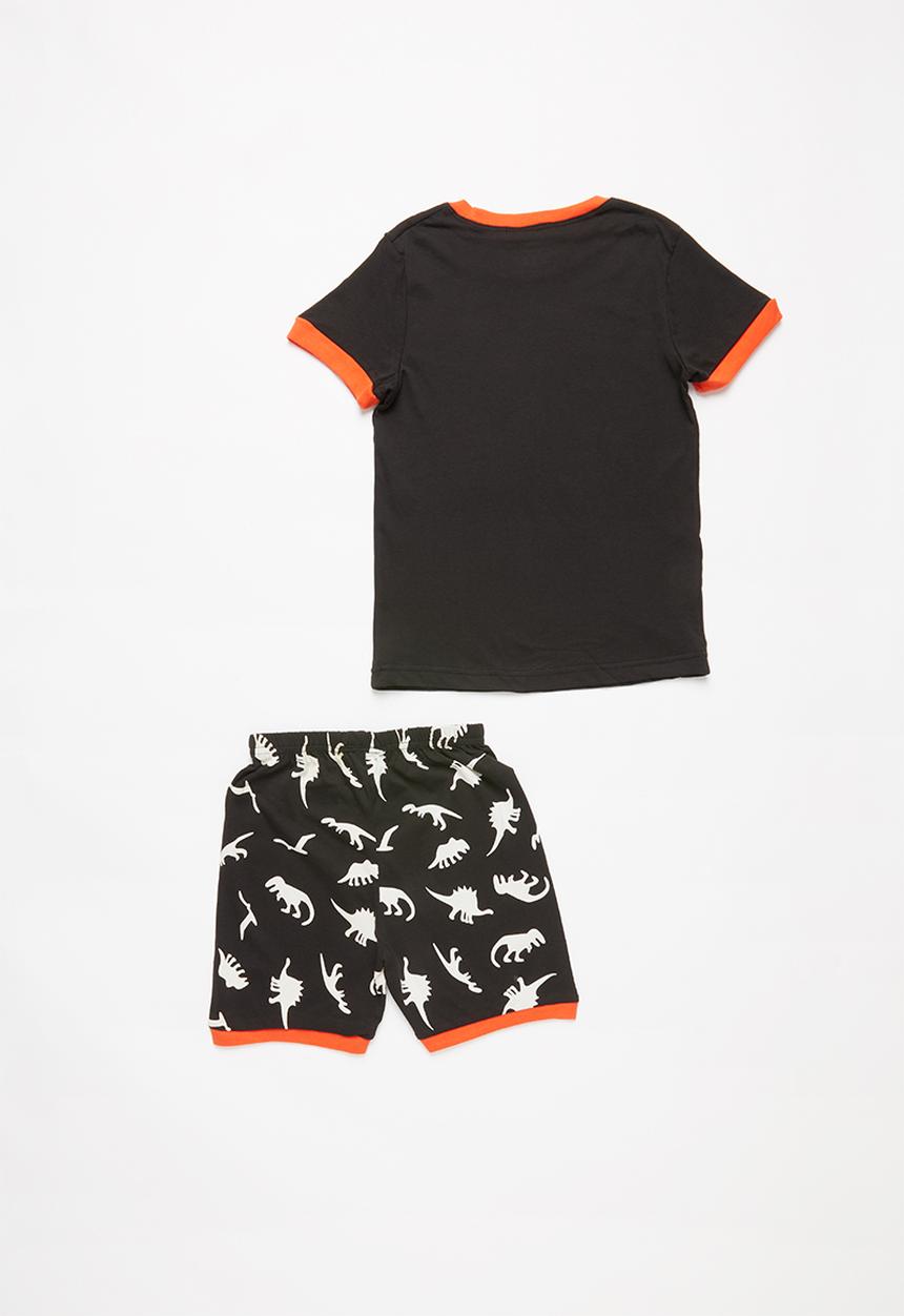 Pop Candy - Dino print pj set - black