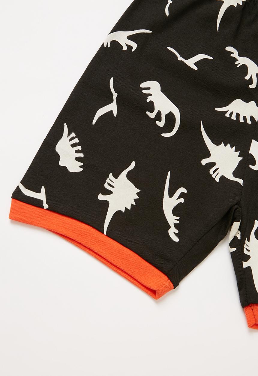 Pop Candy - Dino print pj set - black