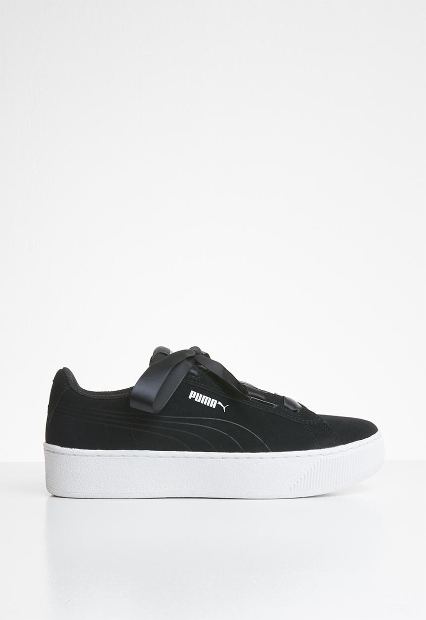PUMA - Puma vikky platform ribbon jr - black