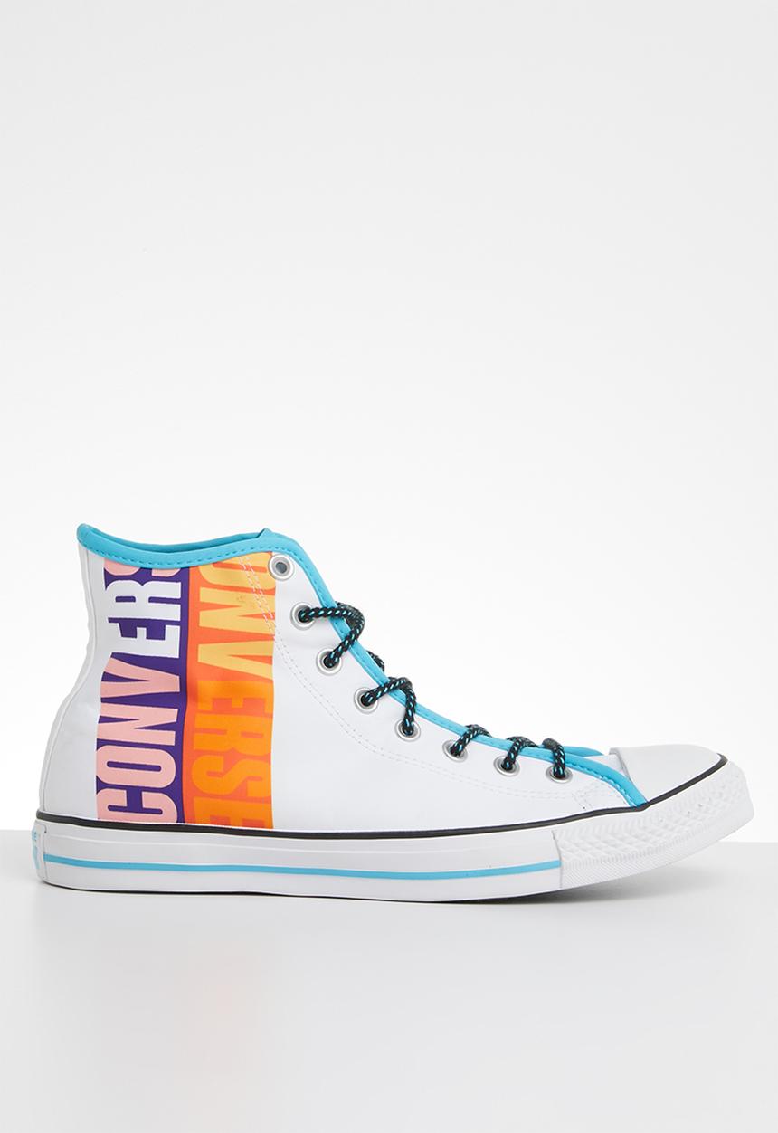 Converse - Chuck Taylor all star hi - white/gnarly blue/white		