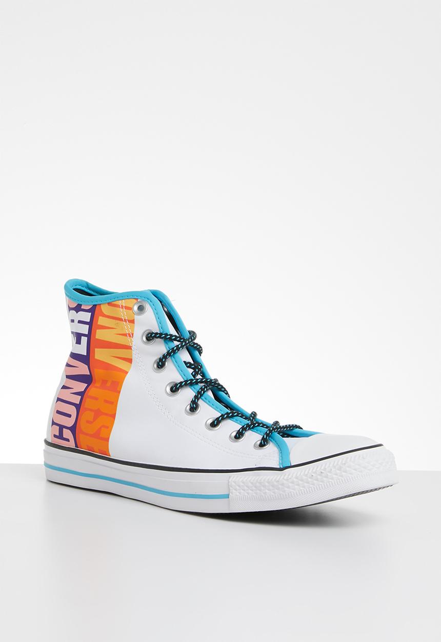 Converse - Chuck Taylor all star hi - white/gnarly blue/white		