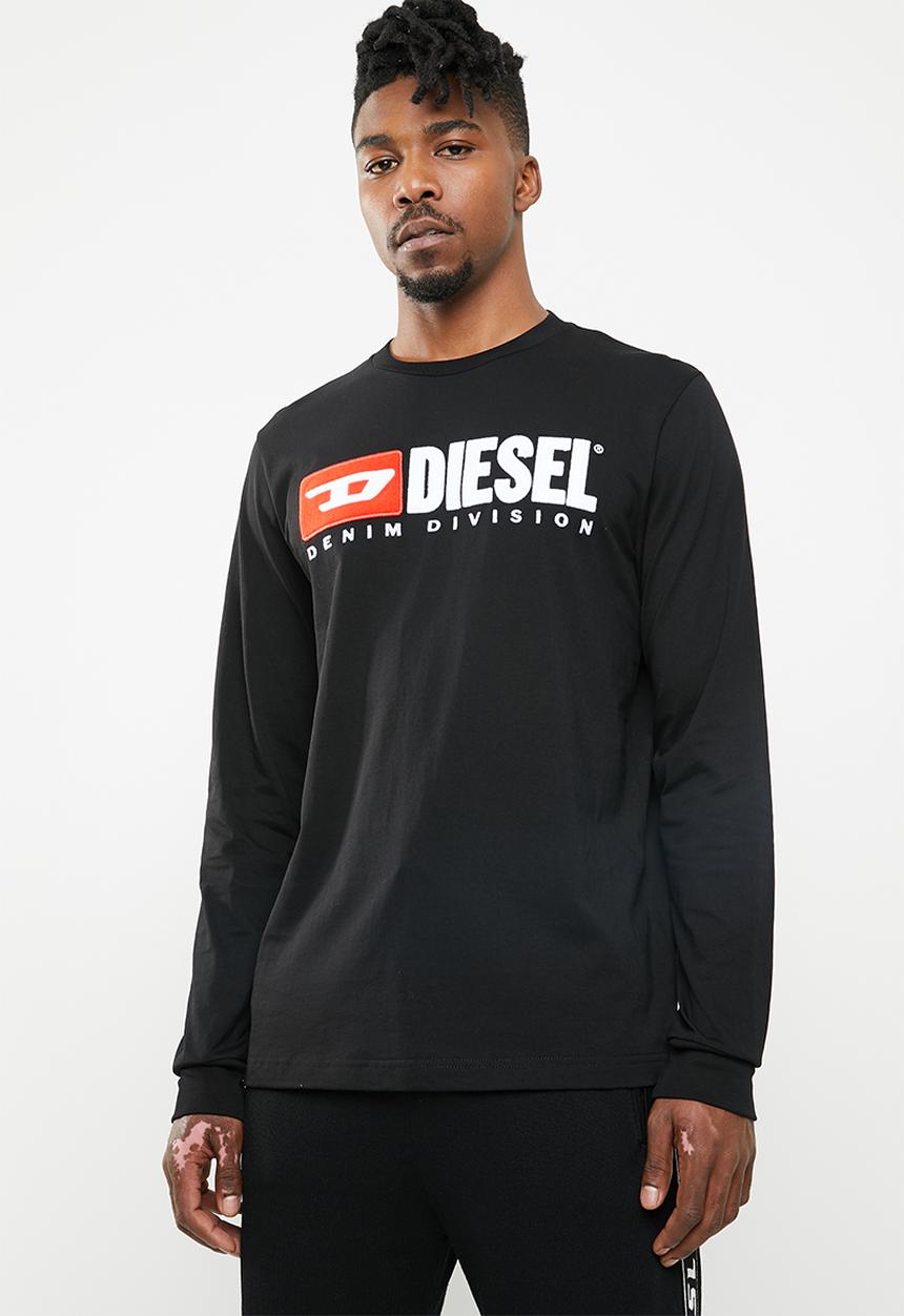 Diesel  - T-just-long sleeve-division top - black
