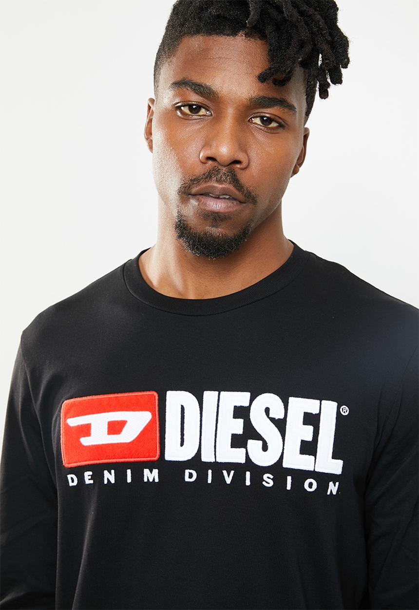 Diesel  - T-just-long sleeve-division top - black
