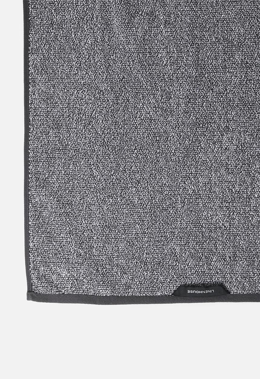 Linen House - Plush marle bath mat - charcoal