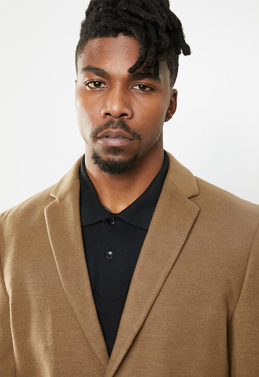 New Look - Smart overcoat - camel