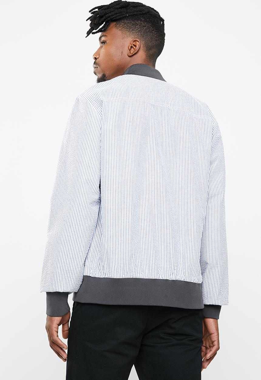 Only & Sons - Edward bomber jacket - black & white