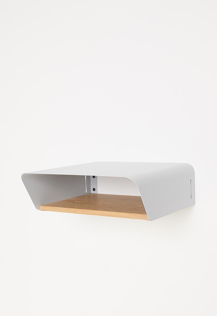 Emerging Creatives - Stockholm floating bedside table - light grey