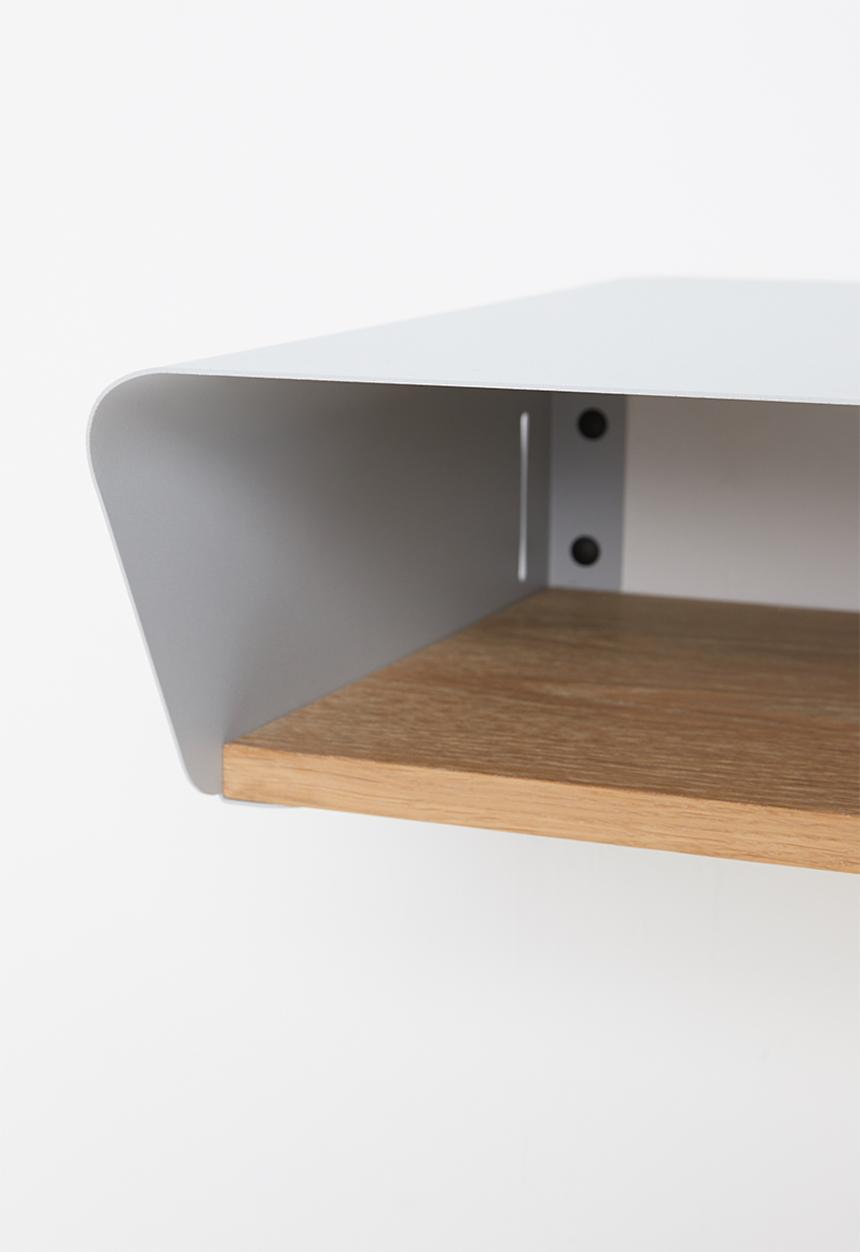 Emerging Creatives - Stockholm floating bedside table - light grey