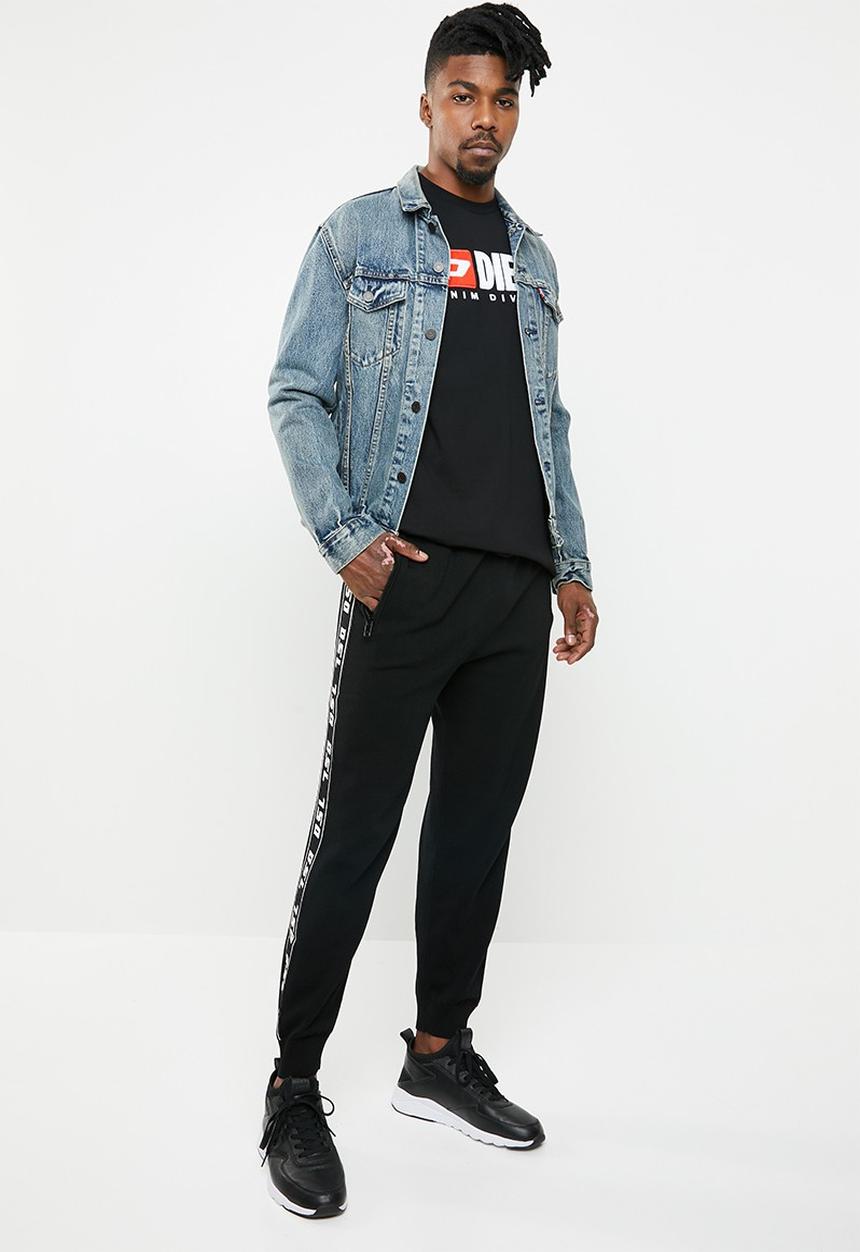 Diesel  - T-just-long sleeve-division top - black
