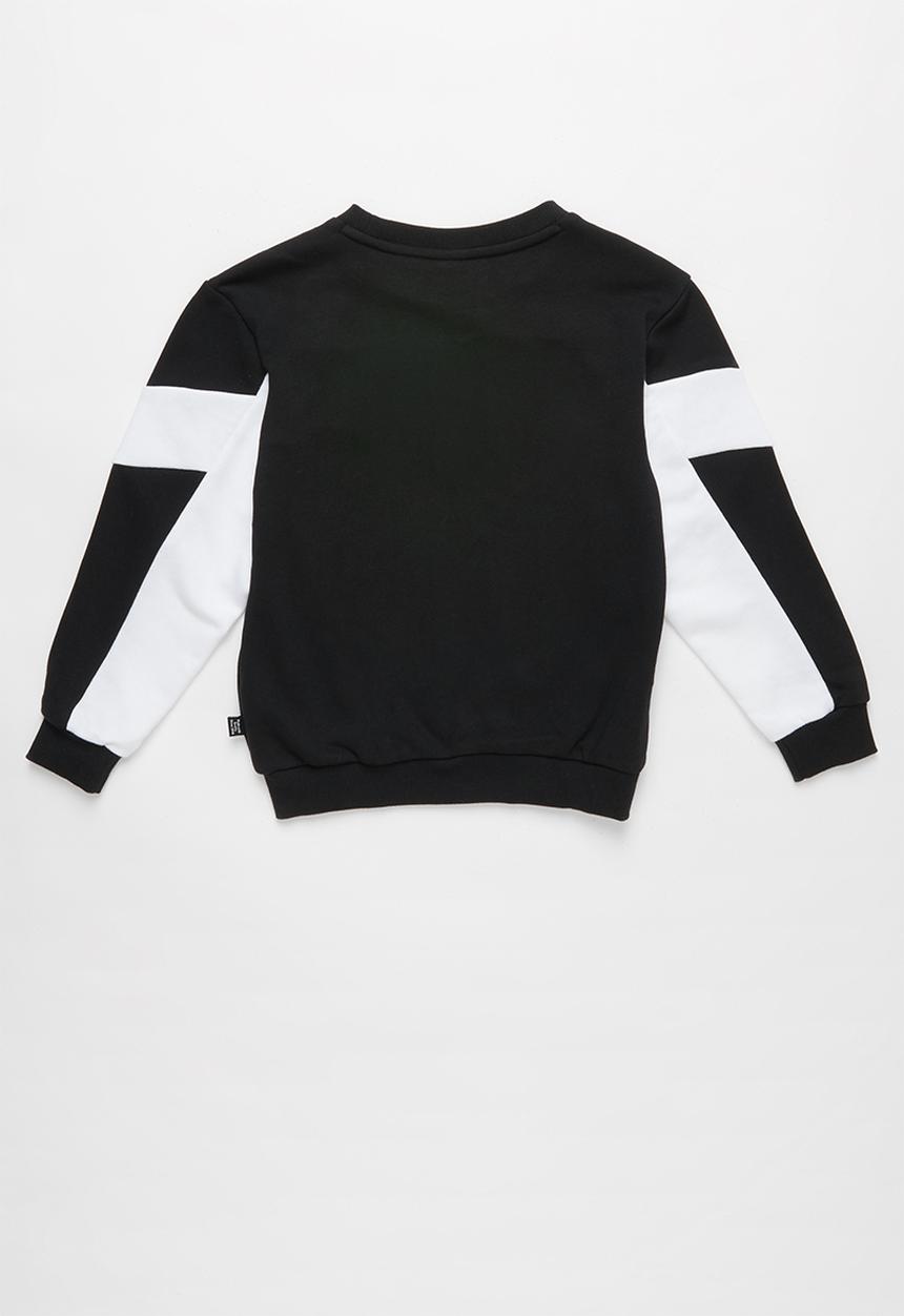 PUMA - Kids rebel crew sweat b - black