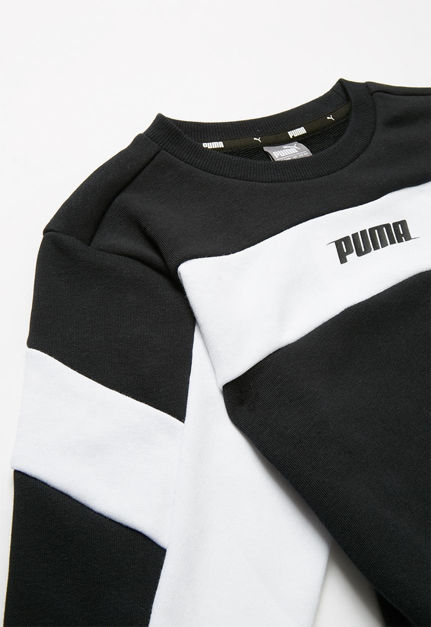 PUMA - Kids rebel crew sweat b - black