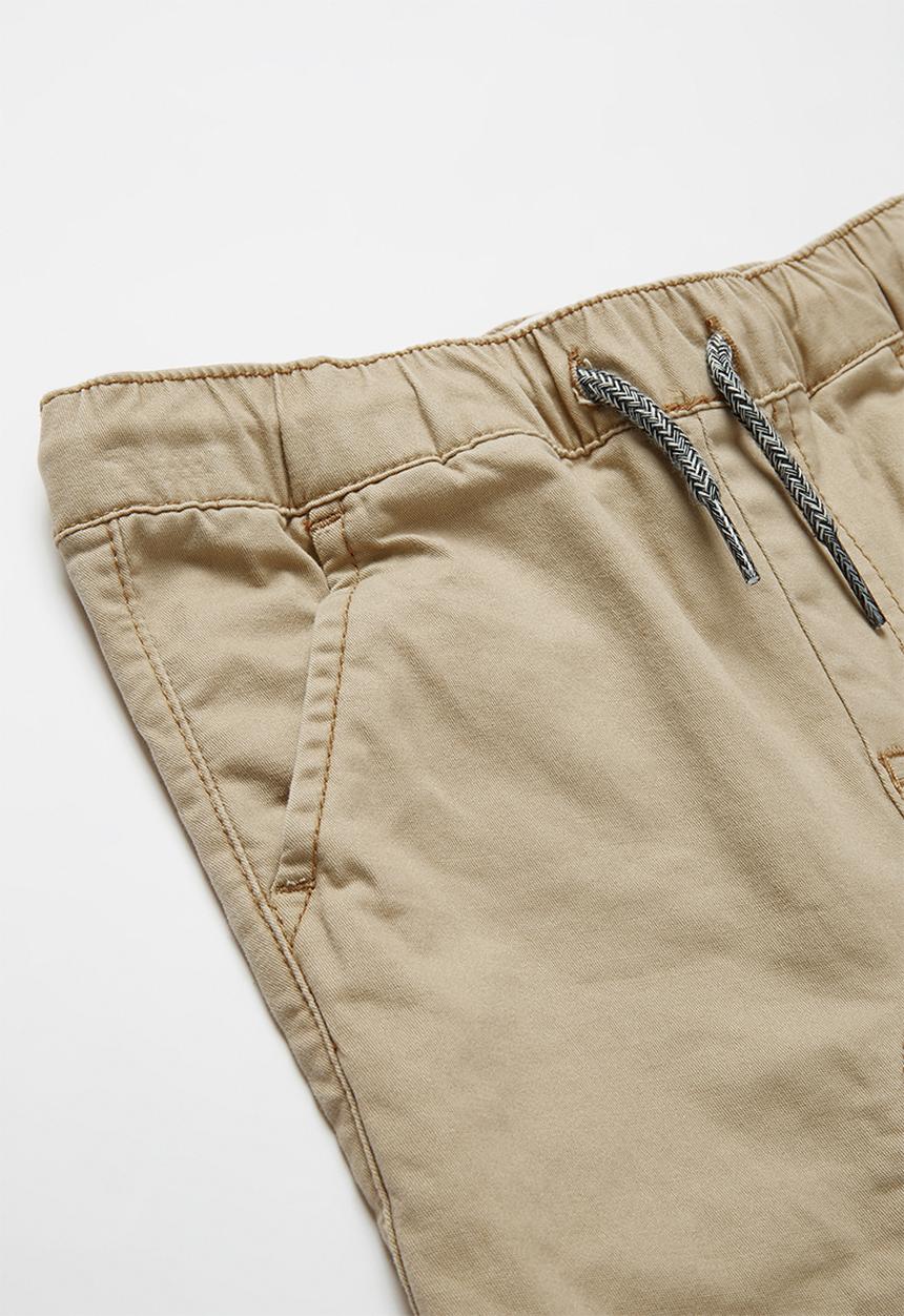 Cotton On - Logan cuffed pant - beige