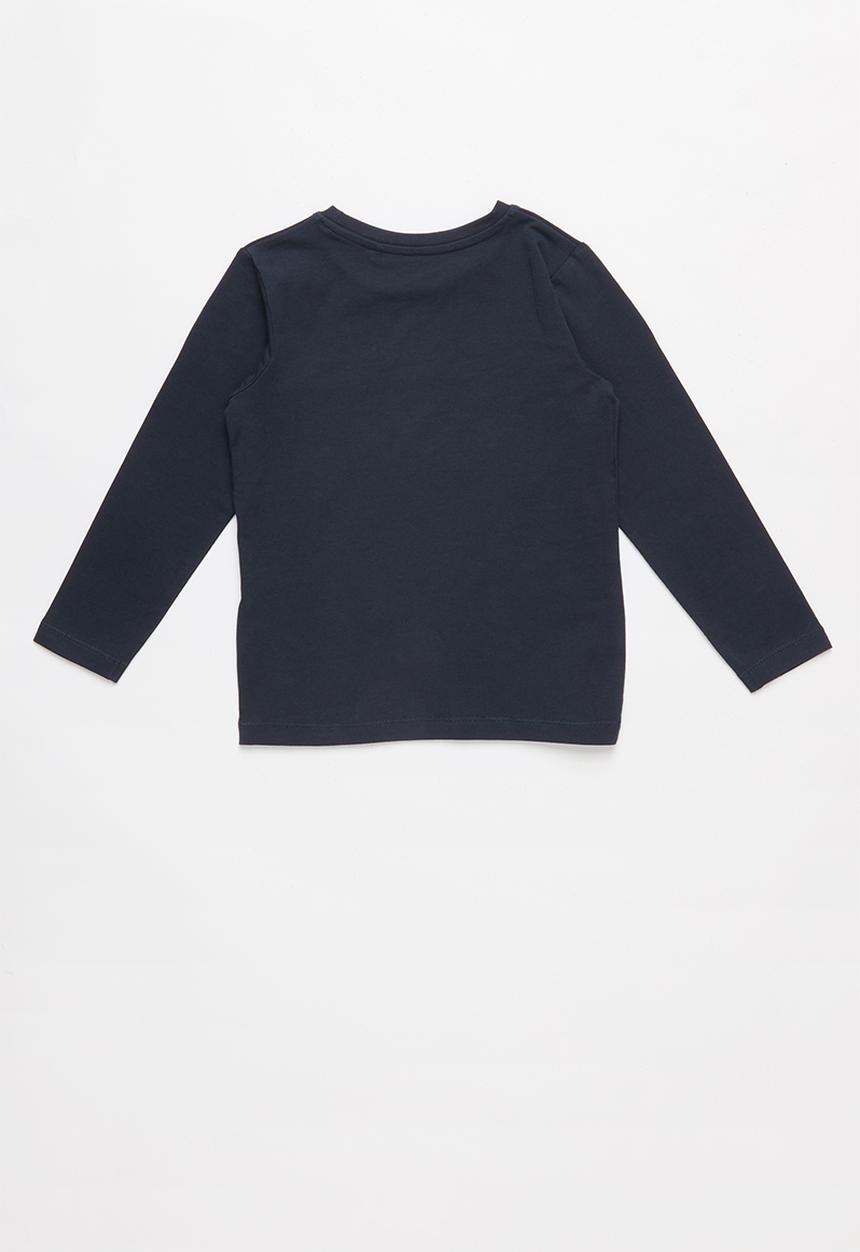Name It - Baskate you win print top - navy