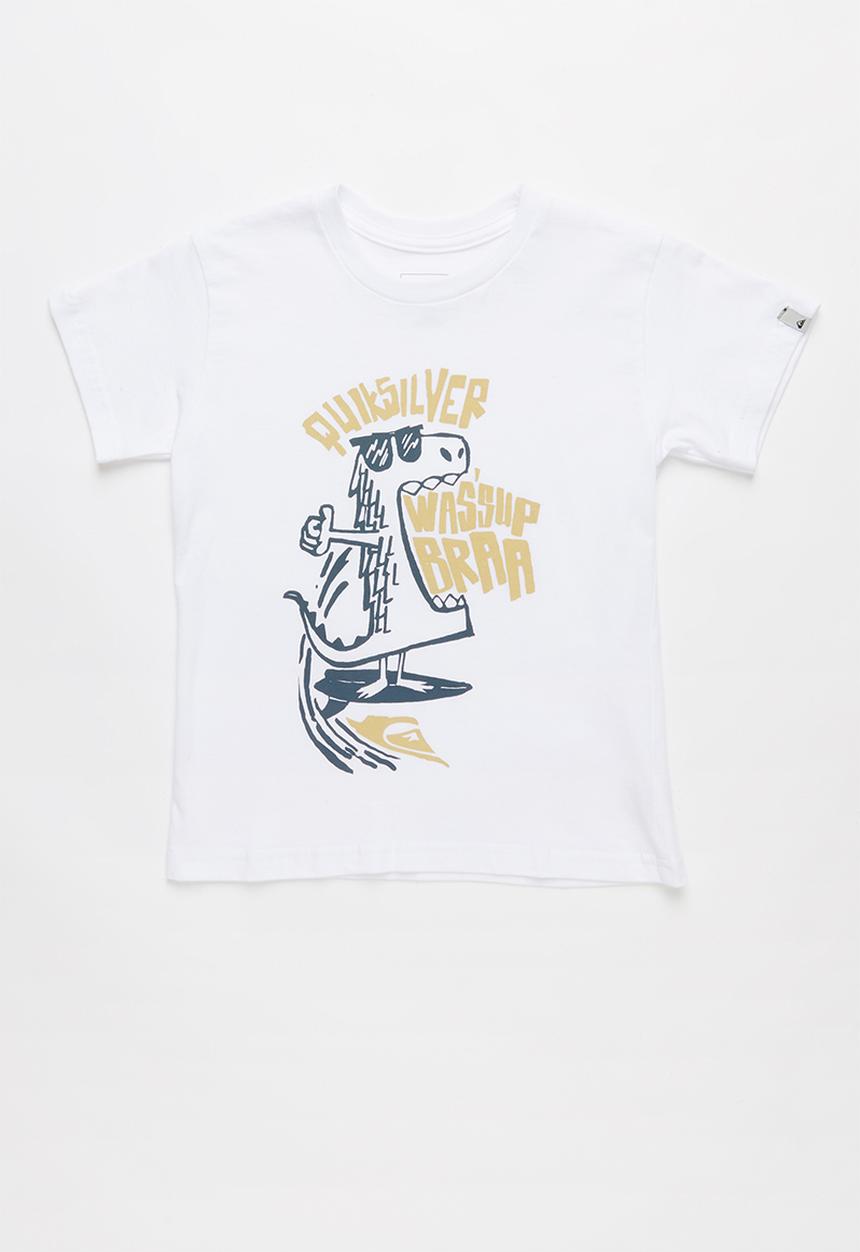 Quiksilver - Waup dino short sleeve boy tee - white