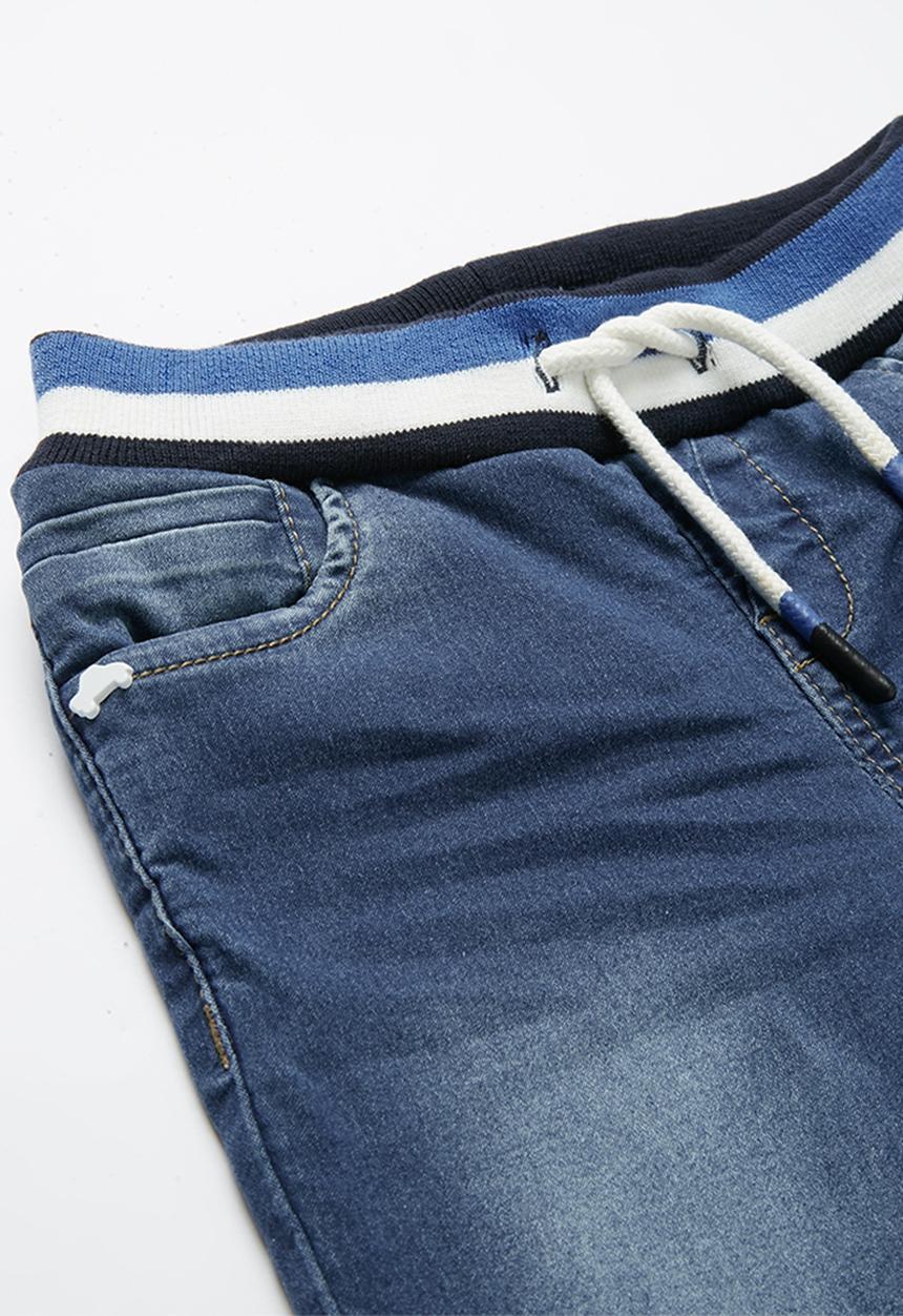 Name It - Bob draw cord denim jogger pants - blue 