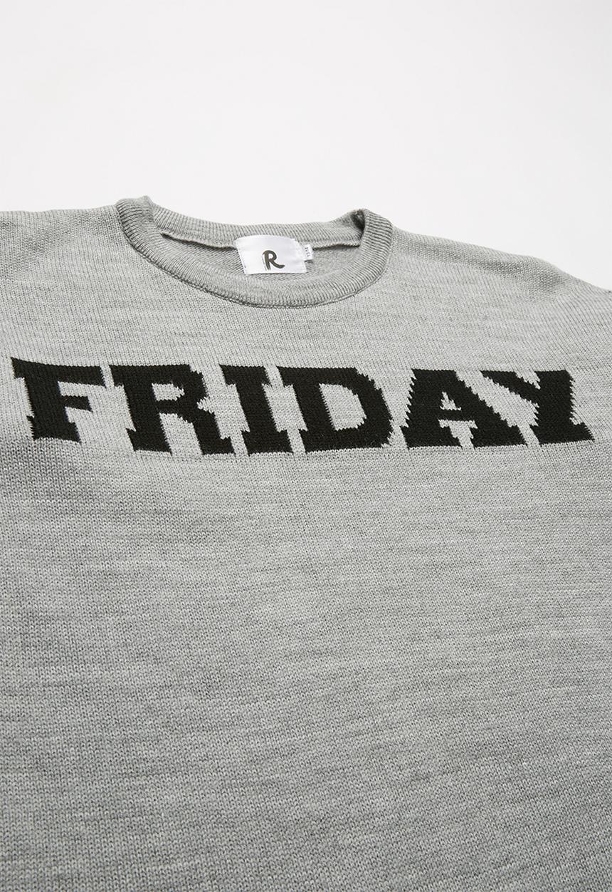 Rebel Republic - Slogan pullover - grey & black